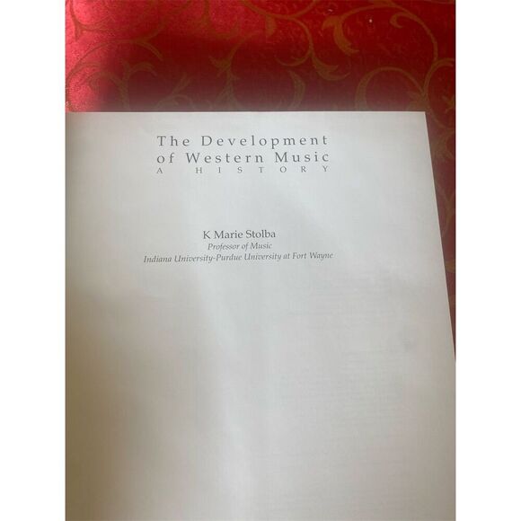 The Development of Western Music: A History by K. Marie Stolba Hardcover - Picture 4 of 7